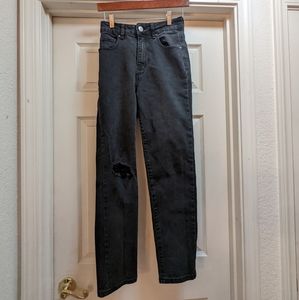 Black high waisted jeans